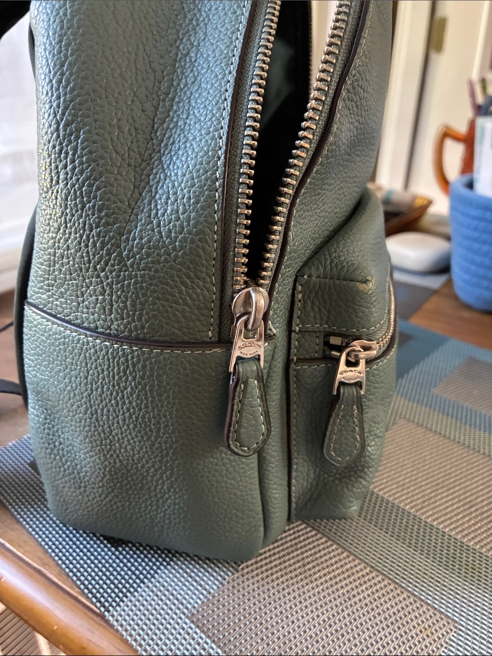 Coach Charlie Mini Backpack Blue-Grey - Picture 4 of 10
